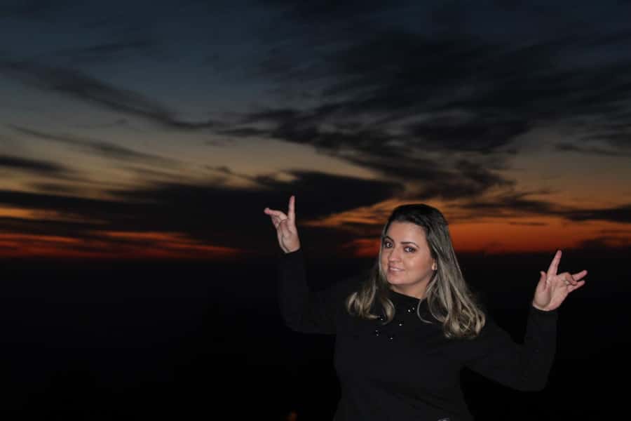 Andes sunset - Cordillera Andes panoramic with picnic - Farellones, a walk and sunset picnic