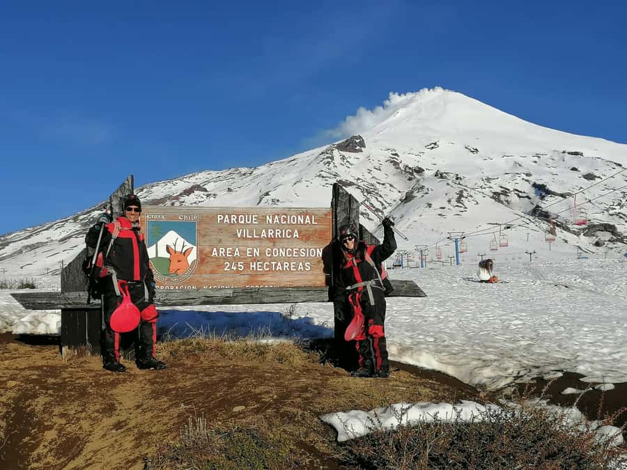 Ascent to Villarrica volcano 2,847masl, from Pucón - Starting at 6 a.m. in Pucón