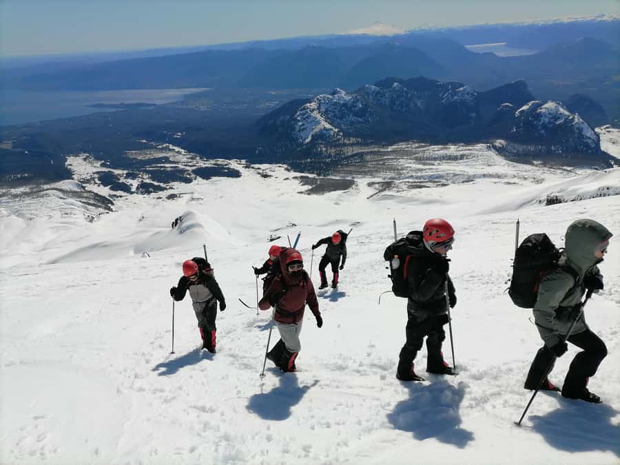 Ascent to Villarrica volcano 2,847masl, from Pucón - The Summit at 2,847 Meters