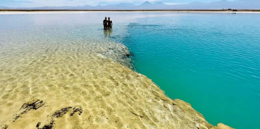Atacama Desert: Floatation in Laguna Cejar and Sunset - The Ojos del Salar, two desert mirrors