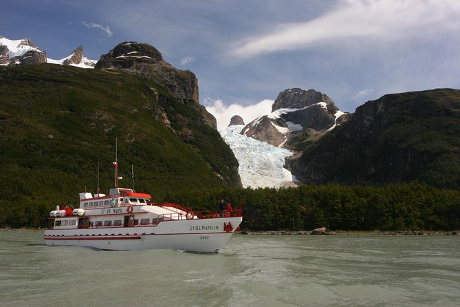 Balmaceda and Serrano Glaciers Sightseeing Cruise from Puerto Natales - Balmaceda Mountain and the first glacier view