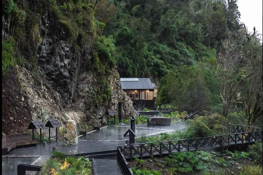 From Puerto Varas: Full Day to Termas del Sol & Cochamo Valley - Four hours at Termas del Sol