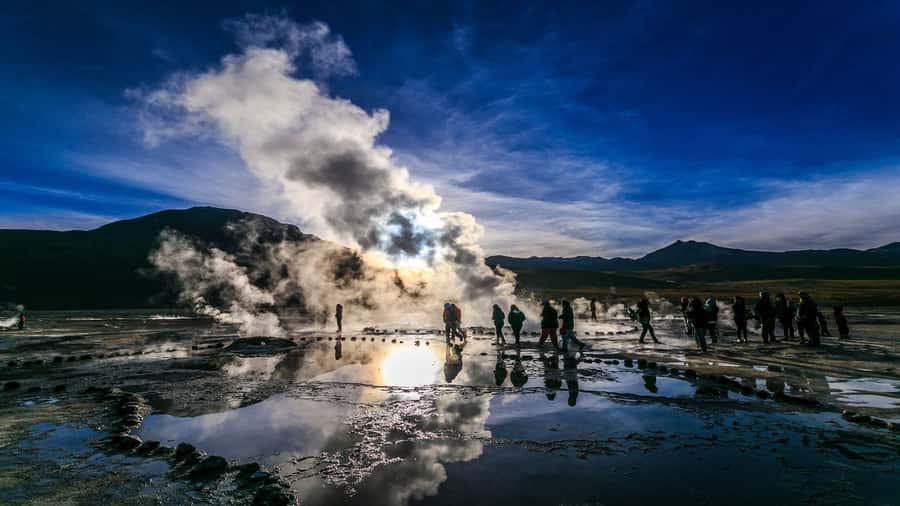 From San Pedro de Atacama: El Tatio Geyser Field & Wetlands - Walking among El Tatio’s steaming vents