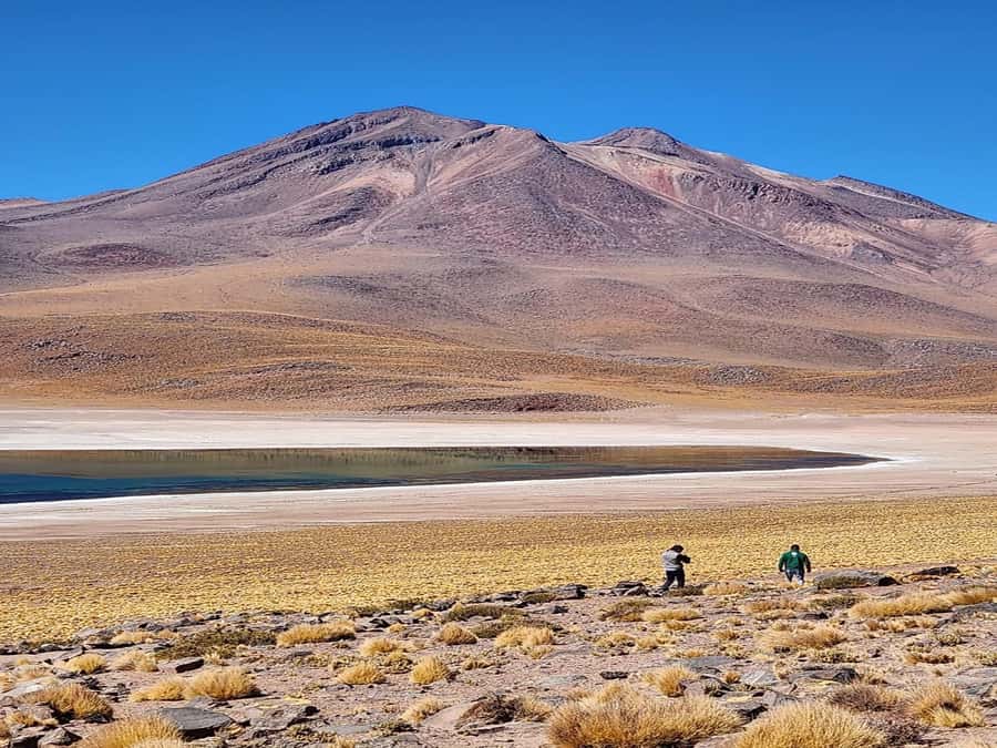 From San Pedro de Atacama: Lagoons and Piedras Reds - Socaire, farming, and a small mountain church