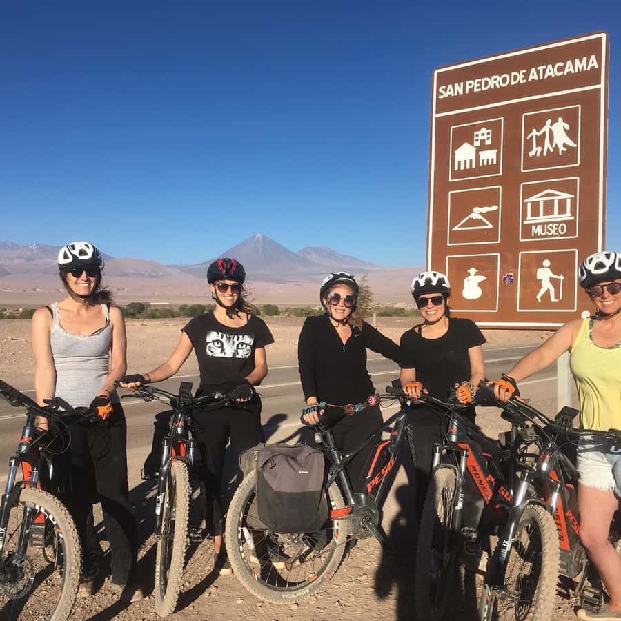 From San Pedro de Atacama: Moon Valley E-Bike Tour - Riding through the oasis toward Moon Valley