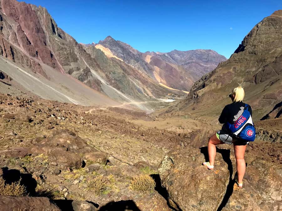From Santiago: Maipo Canyon Volcano and Hot Spring Tour - From Santiago to the high Andes