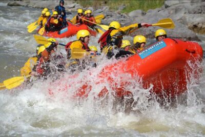 Rafting in the Maipo Canyon