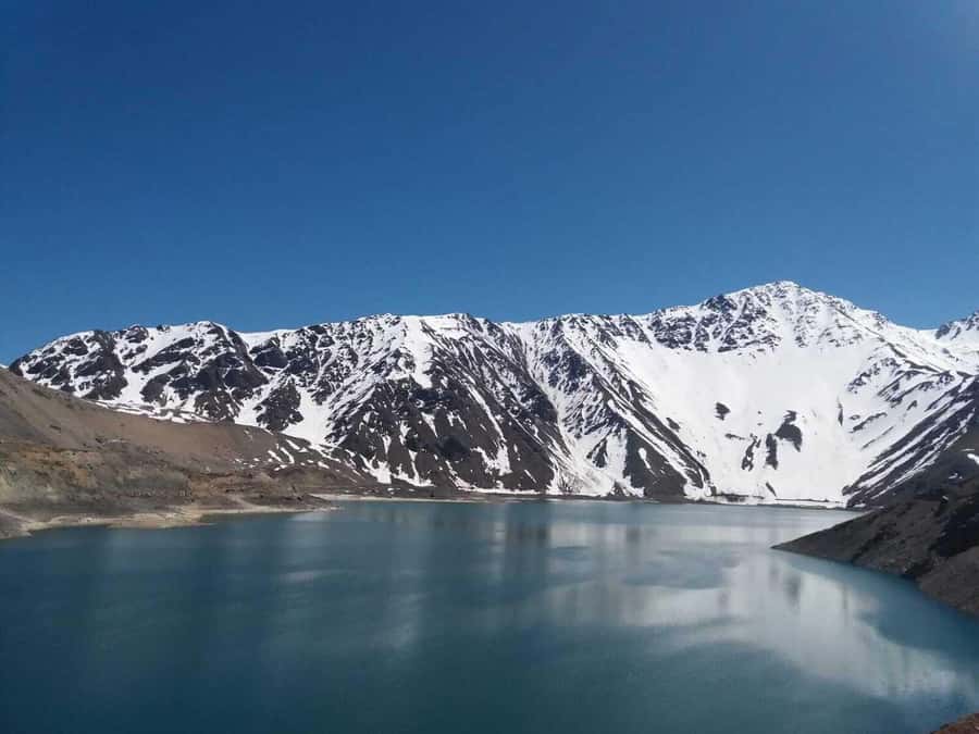 Full day reservoir of the plaster, Cajon del Maipo - San José de Maipo and the lower Cajón