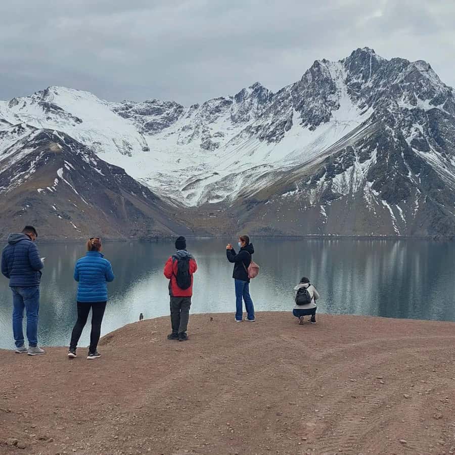 Full day reservoir of the plaster, Cajon del Maipo - The climb toward El Yeso Dam