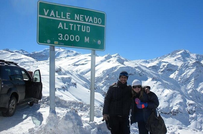Half Day Private Trip to Valle Nevado with Cheese and Wine Carbon Neutral trip - The short walk to Plaza de los Pumas
