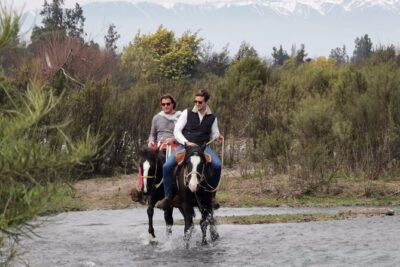 Horseback Private Wine Tour and Country Grill from Santiago