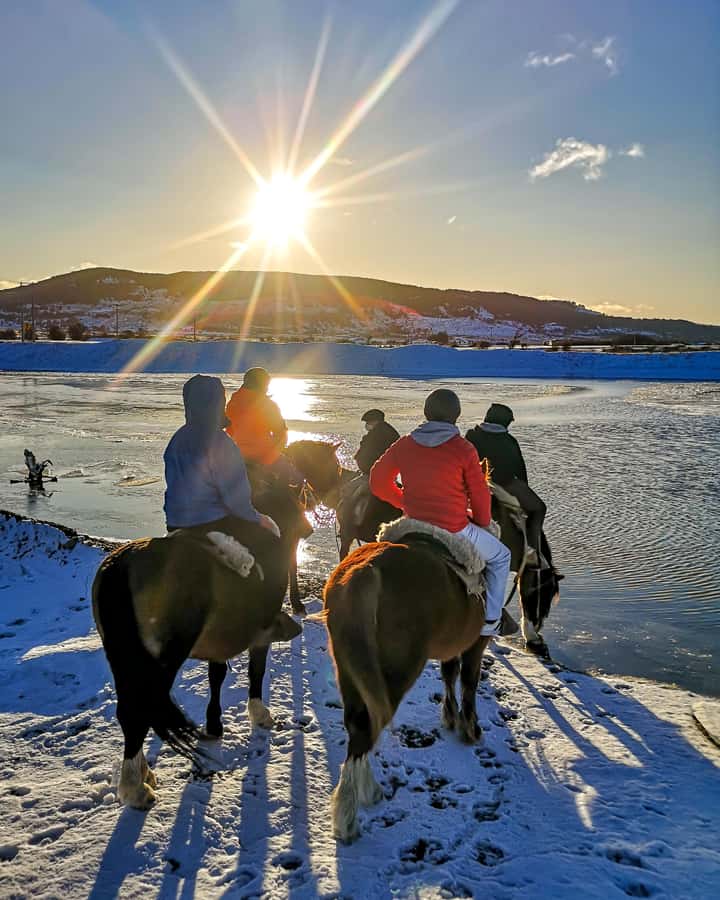 Horseback Riding near Strait of Magellan - Wetlands beside the Strait of Magellan