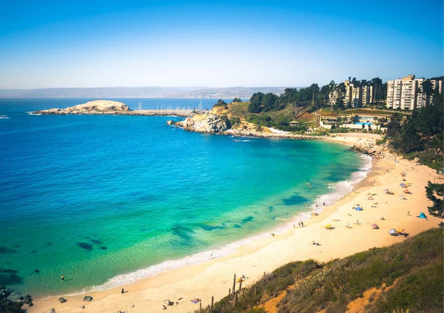 ISLA NEGRA AND ALGARROBO WITH VINICOLA UNDURRAGA - TOUR : CHILE - Algarrobo and the giant saltwater pool