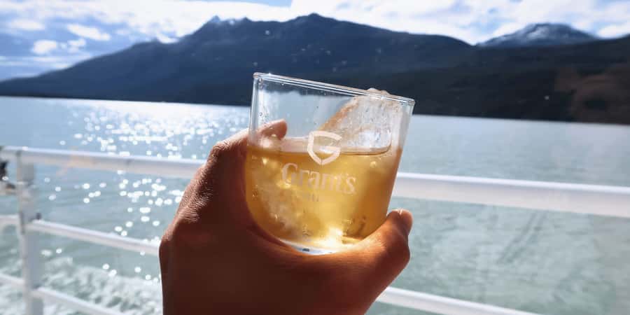P. Natales: Balmaceda & Serrano Glaciers with Lunch & Whisky - Balmaceda Glacier from the boat