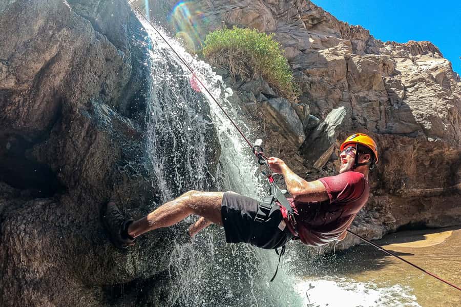 San Pedro de Atacama: Desert Tour with Canyoning & Trekking - A refreshing finish at the waterfalls