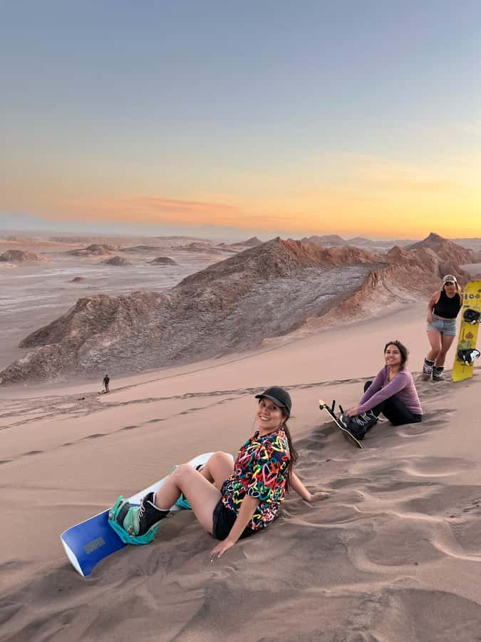 Sandboarding Tour in San Pedro de Atacama, Chile - The snack and HD video extras