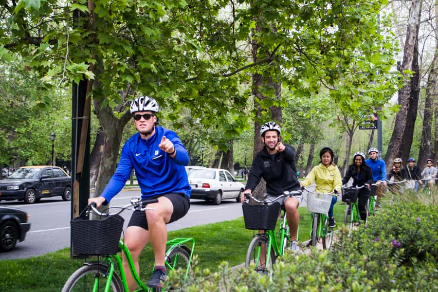 Santiago: Highlights, Parks and Politics Bike Tour - Forestal Park brings shade and a slower pace