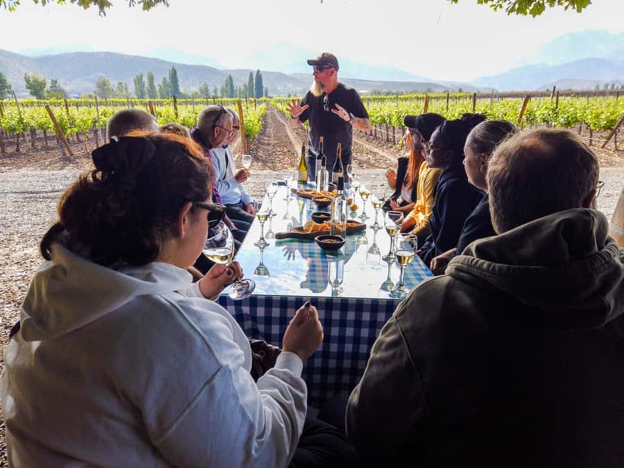 Santiago: Inca Lagoon Tour with Local Vineyard and Tasting - Laguna del Inca, the blue centerpiece