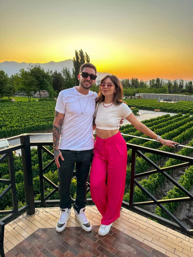 Santiago: Sunset at Vinicola Alyan Family - Walking the Alyan property with a winery guide