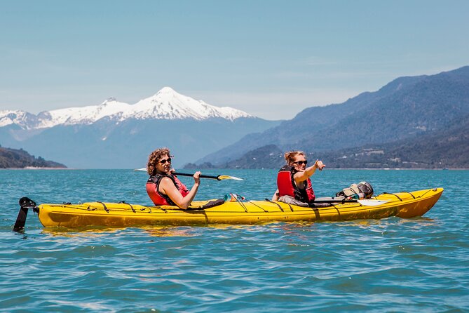 Sea Kayaking the first fjord of Patagonia - Stable kayaks and a clear safety briefing