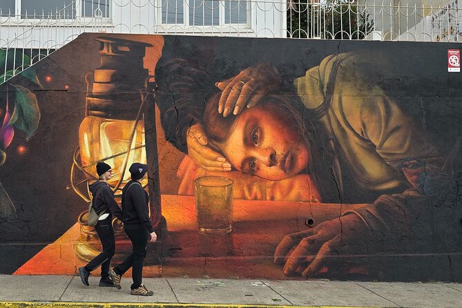 Street Art in Valparaiso and Wines in Casablanca from Santiago - Caleta Portales, fish stalls and the Pacific