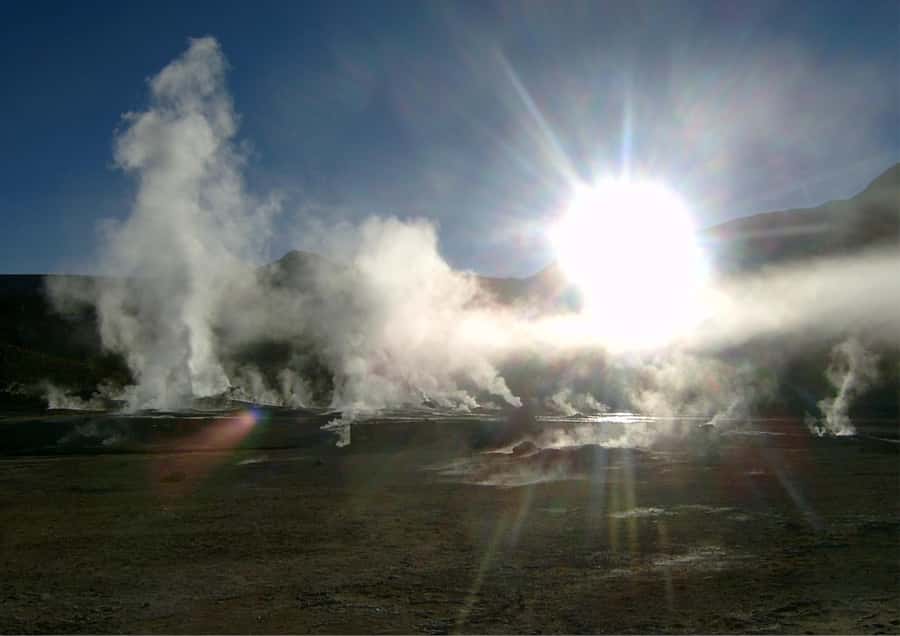 Tatio Gayser - Tour : San Pedro de Atacama - Chile - Breakfast in the high desert