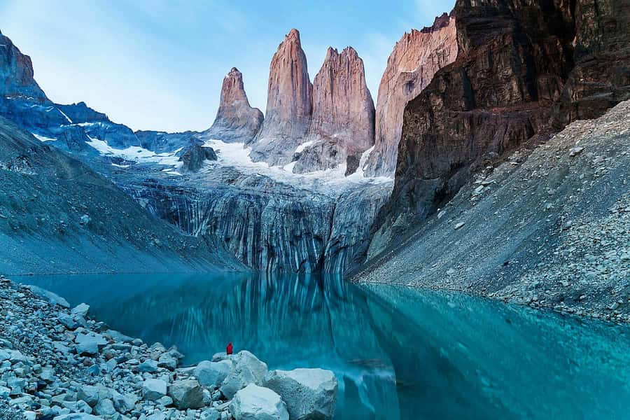 Torres del Paine Day Trip from El Calafate - Lunch at Phoe campsite with the Cuernos in view